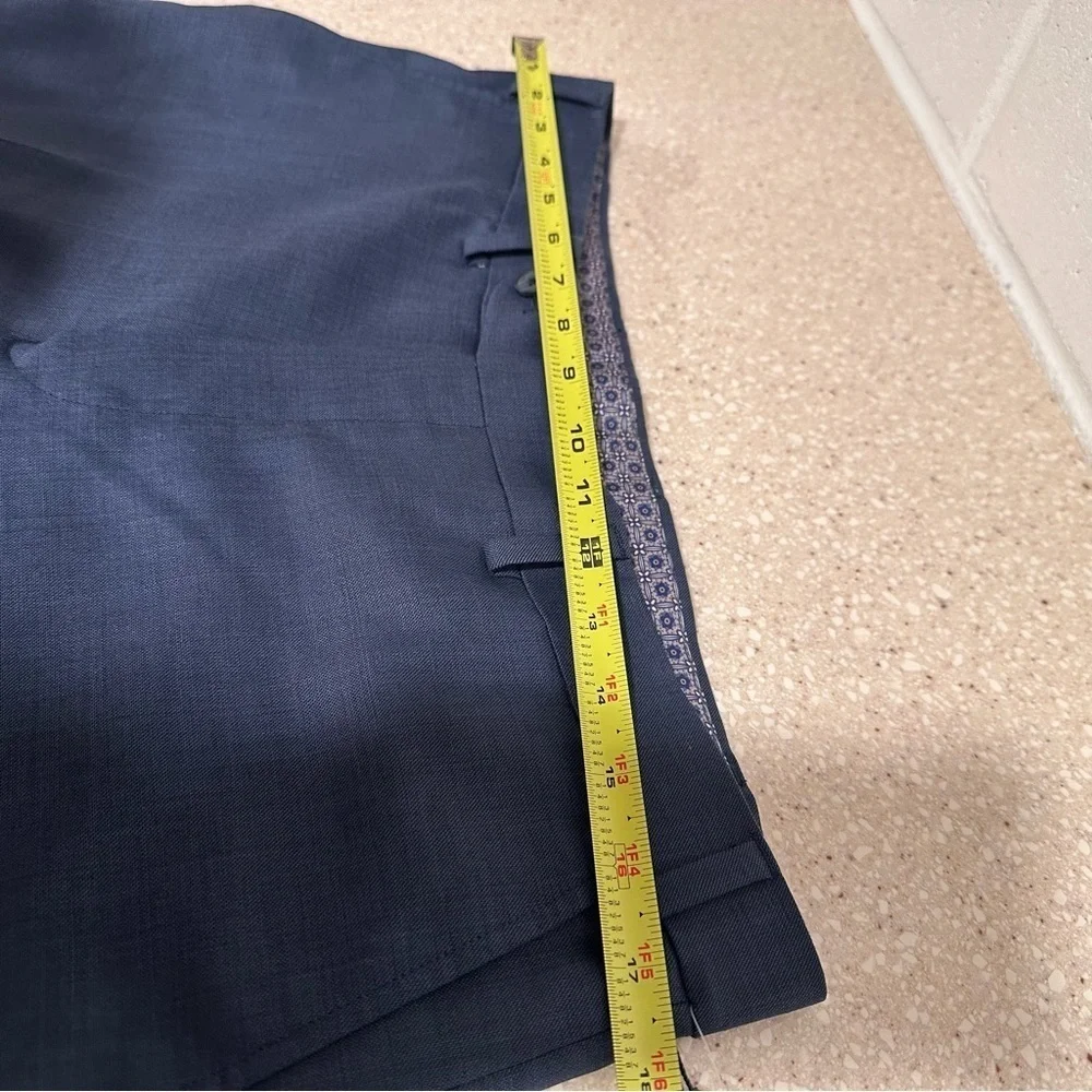 NWT Original Penguin Men’s Dress Pants Blue Shark Wool Slim Fit Stretch 36x32